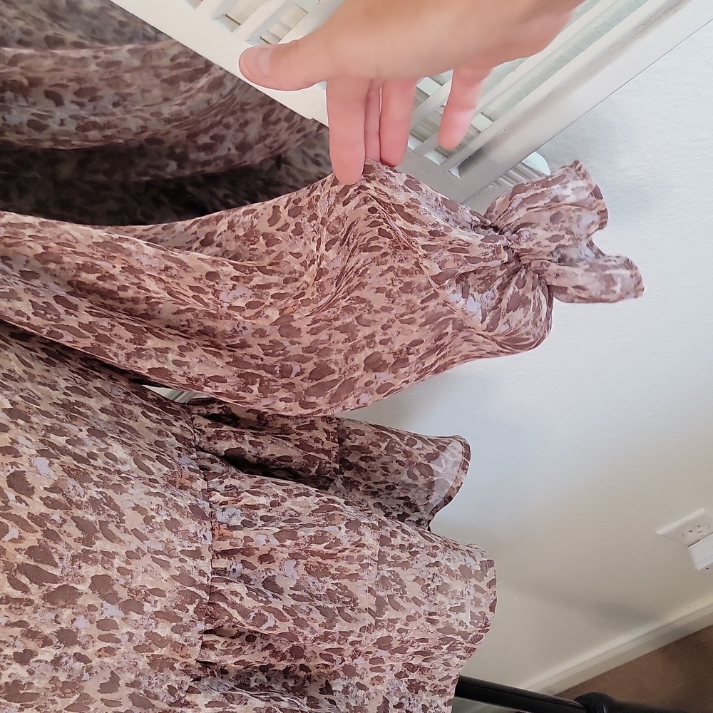 Gilli Ruffle Layered Abstract Print Blouse - image 3